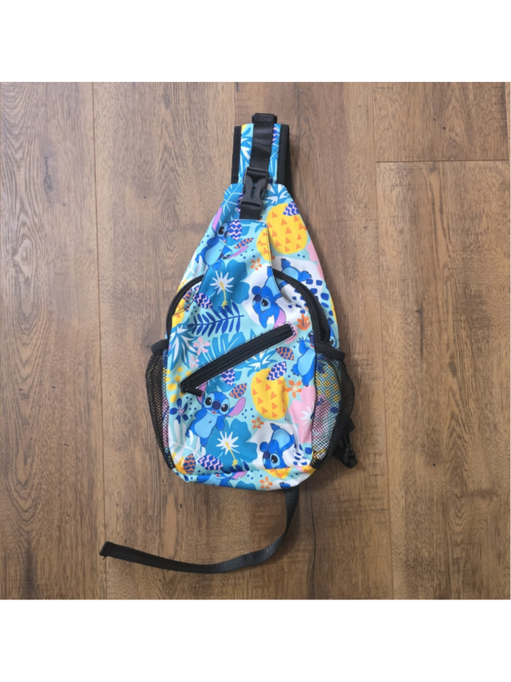 Stitch Print Sling Backpack - Picture 1 of 8